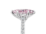 White gold Fancy Pink Marquise  Solitaire Diamond Engagement Ring with Pave Band and Six-Prong Setting_25