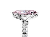 White gold Fancy Pink Marquise  Solitaire Diamond Pavé Band with Four-Prong Setting_33