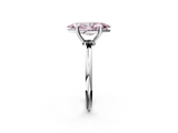 White gold Fancy Pink Marquise  Solitaire Diamond Ring with 4-Prong Setting on a Classic Band_5