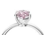 White gold Fancy Pink Marquise  Solitaire Diamond Ring with 4-Prong Setting on a Classic Band_7