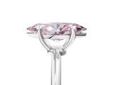 White gold Fancy Pink Marquise  Solitaire Diamond Ring with 4-Prong Setting on a Classic Band_8