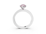 White gold Fancy Pink Marquise  Solitaire Diamond Ring with Channel-Set Baguette Band and Four-Prong Setting_88
