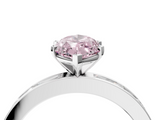 White gold Fancy Pink Marquise  Solitaire Diamond Ring with Channel-Set Baguette Band and Four-Prong Setting_89