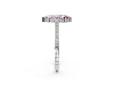 White gold Fancy Pink Marquise  Solitaire Diamond Ring with Channel Set Band and Bezel Prong Setting_80