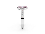 White gold Fancy Pink Marquise  Solitaire Diamond Ring with Channel-Set Band and Four-Prong Setting_5