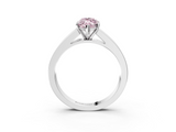 White gold Fancy Pink Marquise  Solitaire Diamond Ring with Channel-Set Band and Four-Prong Setting_6