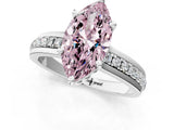 White gold Fancy Pink Marquise  Solitaire Diamond Ring with Channel Set Band and Six-Prong Setting_49
