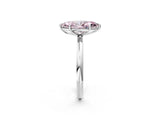 White gold Fancy Pink Marquise  Solitaire Diamond Ring with Four-Prong Setting on a Plain Band_34