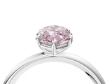 White gold Fancy Pink Marquise  Solitaire Diamond Ring with Four-Prong Setting on a Plain Band_36