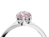 White gold Fancy Pink Marquise  Solitaire Diamond Ring with Six-Prong Setting and Tapered Band_21