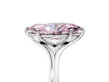 White gold Fancy Pink Marquise  Solitaire Diamond Ring with Six-Prong Setting and Tapered Band_21