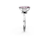 White gold Fancy Pink Marquise  Solitaire Diamond Ring with Six-Prong Setting on a Classic Band_5