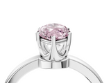 White gold Fancy Pink Marquise  Solitaire Diamond Ring with Six-Prong Setting on a Classic Band_7