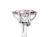 White gold Fancy Pink Marquise  Solitaire Diamond Ring with Six-Prong Setting on a Classic Band_8