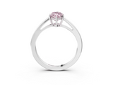 White gold Fancy Pink Marquise  Solitaire Diamond Ring with Split Shank and Four-Prong Setting_23
