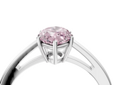 White gold Fancy Pink Marquise  Solitaire Diamond Ring with Split Shank and Four-Prong Setting_24