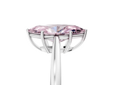 White gold Fancy Pink Marquise  Solitaire Diamond Ring with Split Shank and Four-Prong Setting_25