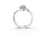 White gold Fancy Pink Marquise  Solitaire Diamond Ring with Split Shank and Prong Setting_45