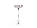 White gold Fancy Pink Marquise  Solitaire Diamond Ring with Thin Band and Four-Prong Setting_14