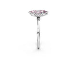 White gold Fancy Pink Marquise  Solitaire Diamond Ring with Thin Band and Four-Prong Setting_62