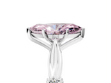 White gold Fancy Pink Marquise  Solitaire Diamond Twisted Band with Four-Prong Setting_65