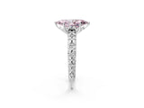 White gold Fancy Pink Marquise  Solitaire Floral Milgrain Engagement Ring_33