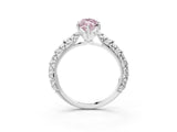White gold Fancy Pink Marquise  Solitaire Floral Milgrain Engagement Ring_34