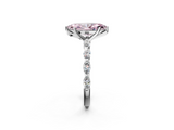 White gold Fancy Pink Marquise  Solitaire Marquise Side Stone Prong Setting Ring_46