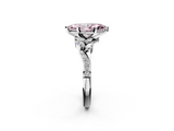 White gold Fancy Pink Marquise  Solitaire Marquise Twist Band with Six-Prong Setting_77