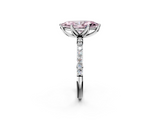 White gold Fancy Pink Marquise  Solitaire Pavé Diamond Engagement Ring with Four-Prong Setting_44