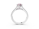 White gold Fancy Pink Marquise  Solitaire Pave Diamond Engagement Ring with Prong Setting_23