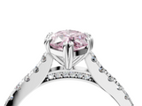White gold Fancy Pink Marquise  Solitaire Pave Diamond Engagement Ring with Prong Setting_24