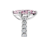 White gold Fancy Pink Marquise  Solitaire Pave Diamond Engagement Ring with Prong Setting_25