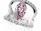 White gold Fancy Pink Marquise  Solitaire Split Shank Pave Diamond Ring_50