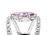 White gold Fancy Pink Marquise  Solitaire Split Shank Pave Diamond Ring_54