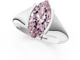 White gold Fancy Pink Marquise  Solitaire Tension Set Diamond Ring_21