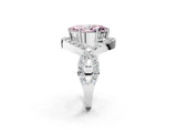 White gold Fancy Pink Marquise  Solitaire Twist Band Pavé Diamond Engagement Ring_57