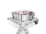 White gold Fancy Pink Marquise  Solitaire Twist Band Pavé Diamond Engagement Ring_60