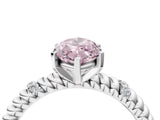 White gold Fancy Pink Marquise  Solitaire Twisted Band Prong Set Engagement Ring_65