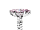 White gold Fancy Pink Marquise  Solitaire Twisted Band Prong Set Engagement Ring_66