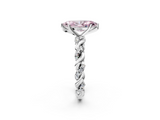 White gold Fancy Pink Marquise  Solitaire Twisted Band with Pavé Accents and Four-Prong Setting_22