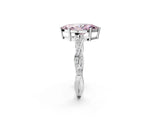 White gold Fancy Pink Marquise  Solitaire Twisted Pave Diamond Ring with Four-Prong Setting_26