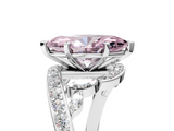 White gold Fancy Pink Marquise  Solitaire with Pavé Twist Band and Four-Prong Setting_60