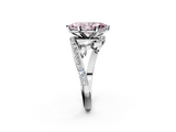 White gold Fancy Pink Marquise  Solitaire with Pavé Twist Band and Four-Prong Setting_62