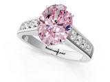 White gold Fancy Pink Oval  Brilliant Channel-Set Solitaire Ring with Four-Prong Setting_21