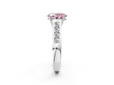 White gold Fancy Pink Oval  Brilliant Channel-Set Solitaire Ring with Four-Prong Setting_22