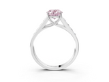 White gold Fancy Pink Oval  Brilliant Channel-Set Solitaire Ring with Four-Prong Setting_23