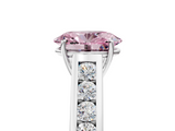 White gold Fancy Pink Oval  Brilliant Channel-Set Solitaire Ring with Four-Prong Setting_25