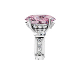 White gold Fancy Pink Oval Cut Brilliant Three-Stone Pave Band with Four-Prong Setting_5