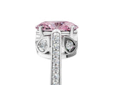 White gold Fancy Pink Oval  Cut Cathedral Pave Diamond Engagement Ring with Six-Prong Setting_37